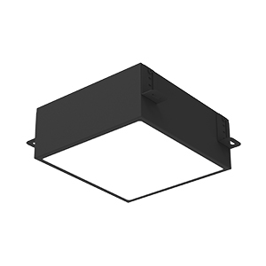 Светодиодный светильник VARTON DL-Grill для потолка Грильято 200х200 мм с шириной ламели 10 мм встраиваемый 20 Вт 4000 К 186х186х75 мм RAL9005 черный муар